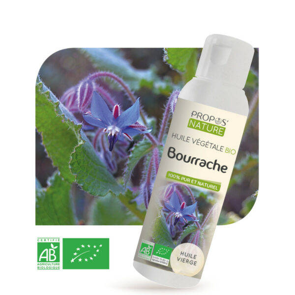 Huile végétale de Bourache bio 100ml