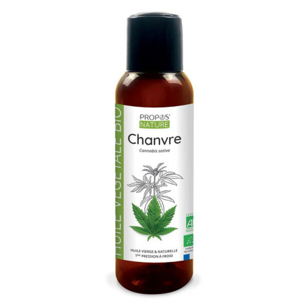 Huile végétale de Chanvre bio 100ml