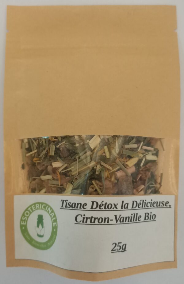 Tisane Détox la Délicieuse (citron, vanille) Bio