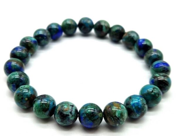 Bracelet perle 8mm Azurite
