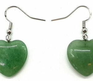 Boucle d'oreille cœur Aventurine