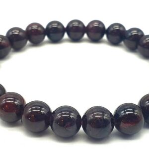 Bracelet perle 8mm Grenat