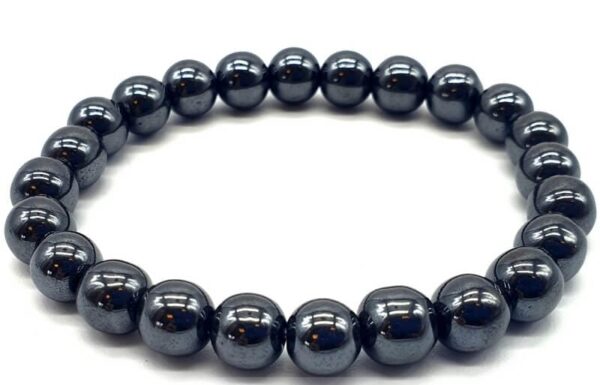 Bracelet perle 8mm Hématite