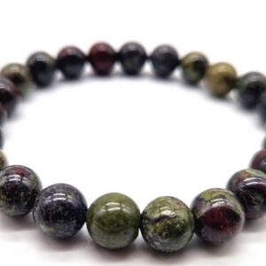 Bracelet perle 8mm Jaspe de sang de dragon