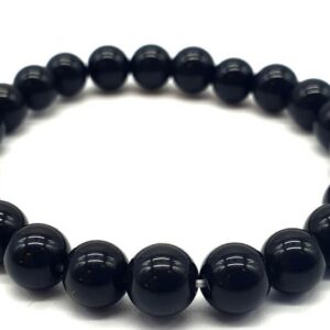 Bracelet perle 8mm Obsidienne noir