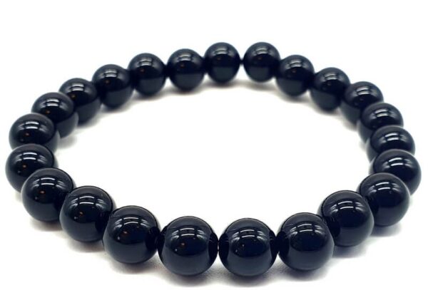 Bracelet perle 8mm Onyx noir