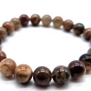 Bracelet perle 8mm Pierre du Soleil noir