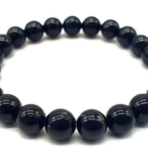 Bracelet perle 8mm Tourmaline noir