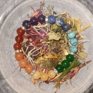 Bracelet mix 3 perles 8mm 7 chakras